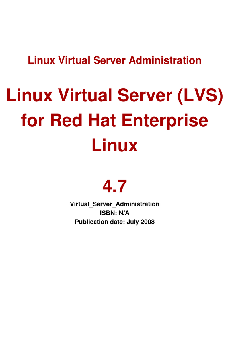 Red Hat LINUX VIRTUAL SERVER 4.7 - ADMINISTRATION Bedienungsanleitung