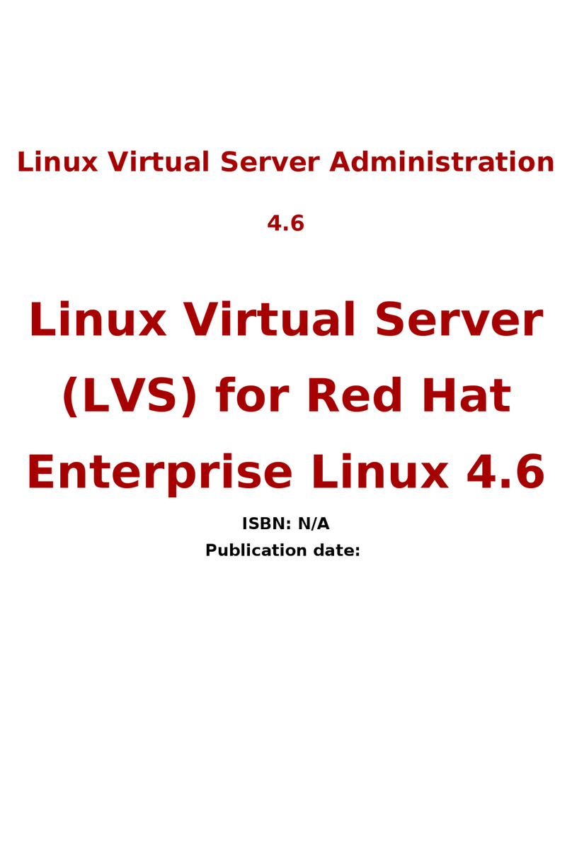 Red Hat LINUX VIRTUAL SERVER 4.6 - ADMINISTRATION Bedienungsanleitung