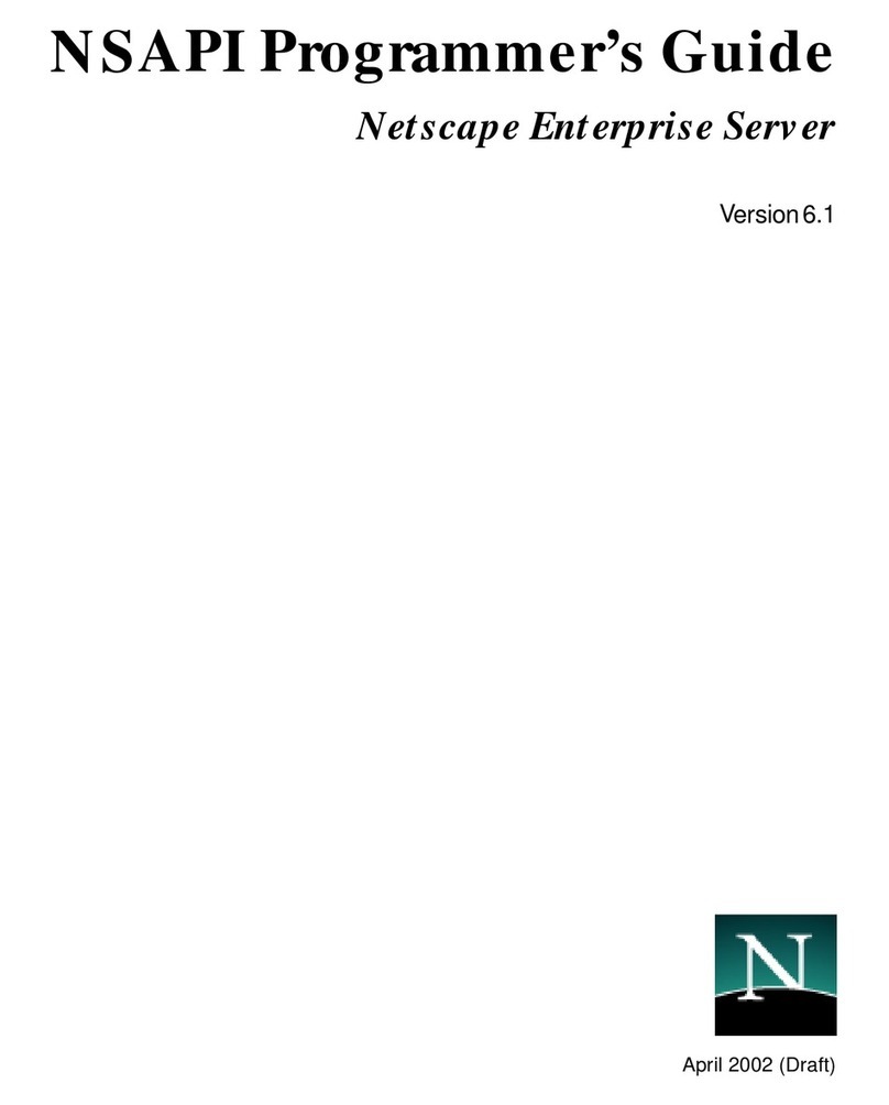 Netscape NETSCAPE ENTERPRISE SERVER 6.1 - NSAPI PROGRAMMER... Bedienungsanleitung Netscape NETSCAPE ENTERPRISE SERVER 6.1 - NSAPI PROGRAMMER... Bedienungsanleitung