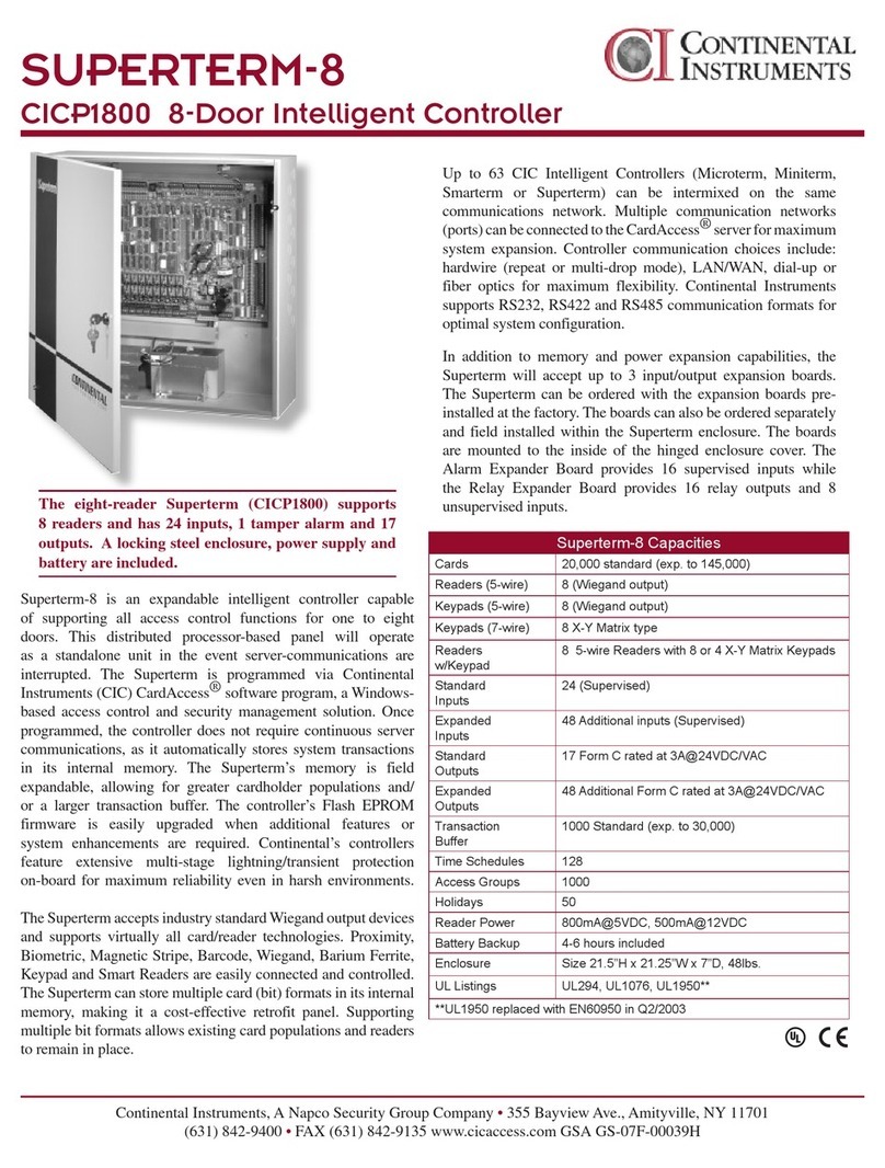 Continental Instruments CICP1800 Bedienungsanleitung