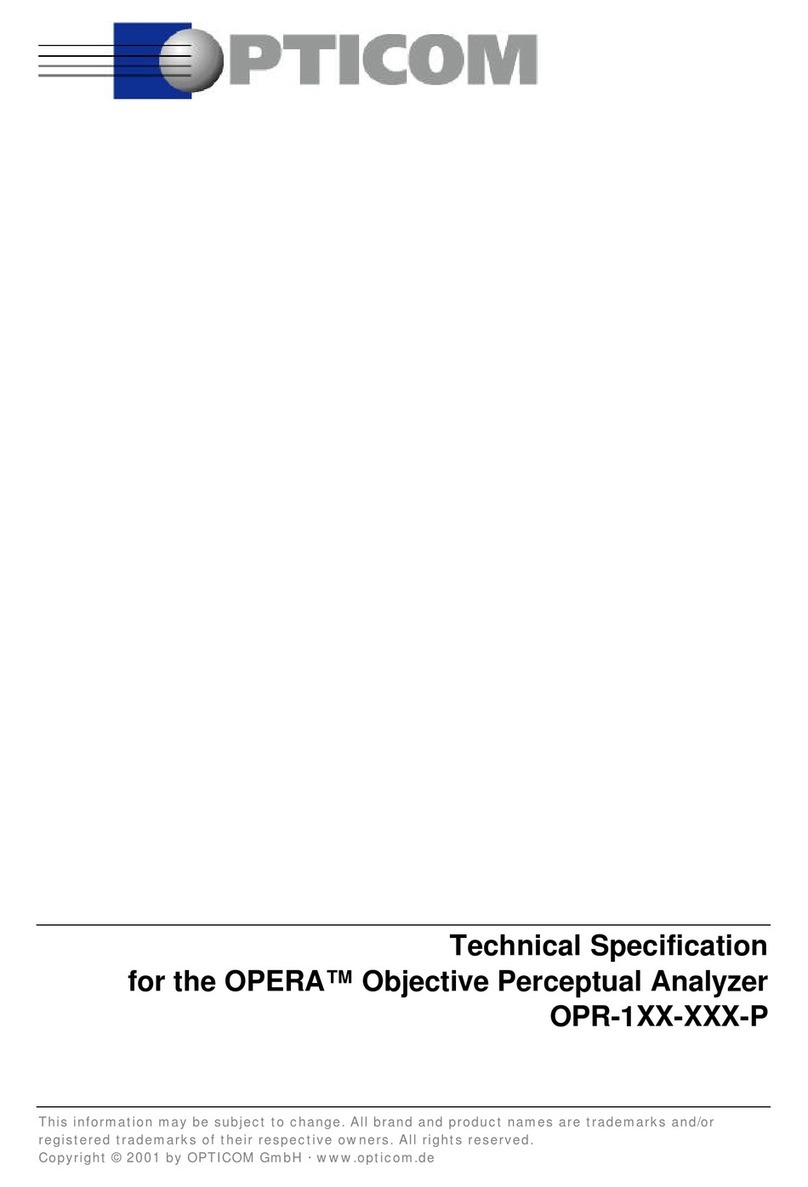 OPTICOM OPERA ANALYZER - Handbuch OPTICOM OPERA ANALYZER - Handbuch