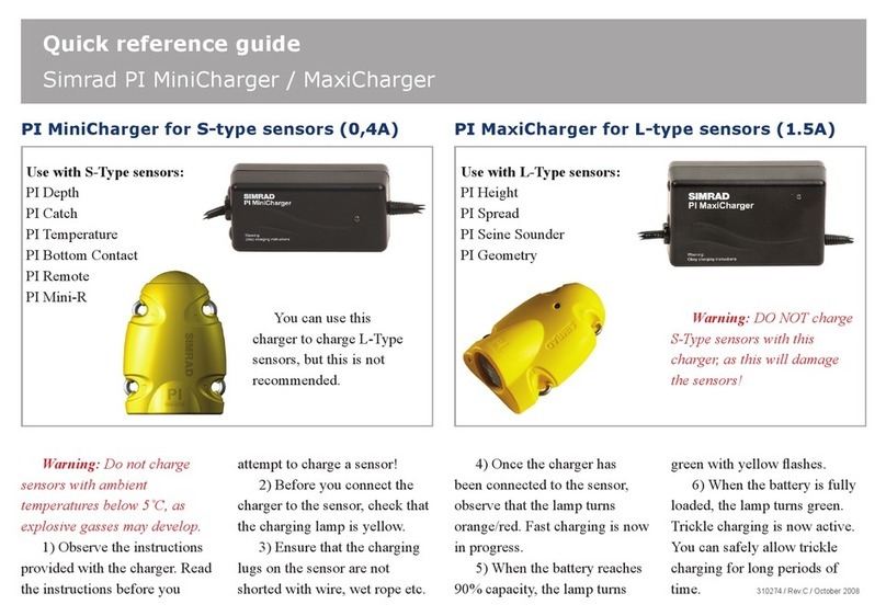 Simrad PI MAXICHARGER - QUICK REFERENCE GUIDE REV C Bedienungsanleitung