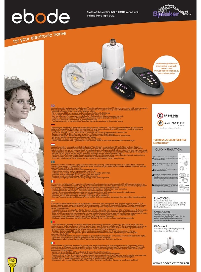 Ebode LightSpeaker Original Betriebsanleitung