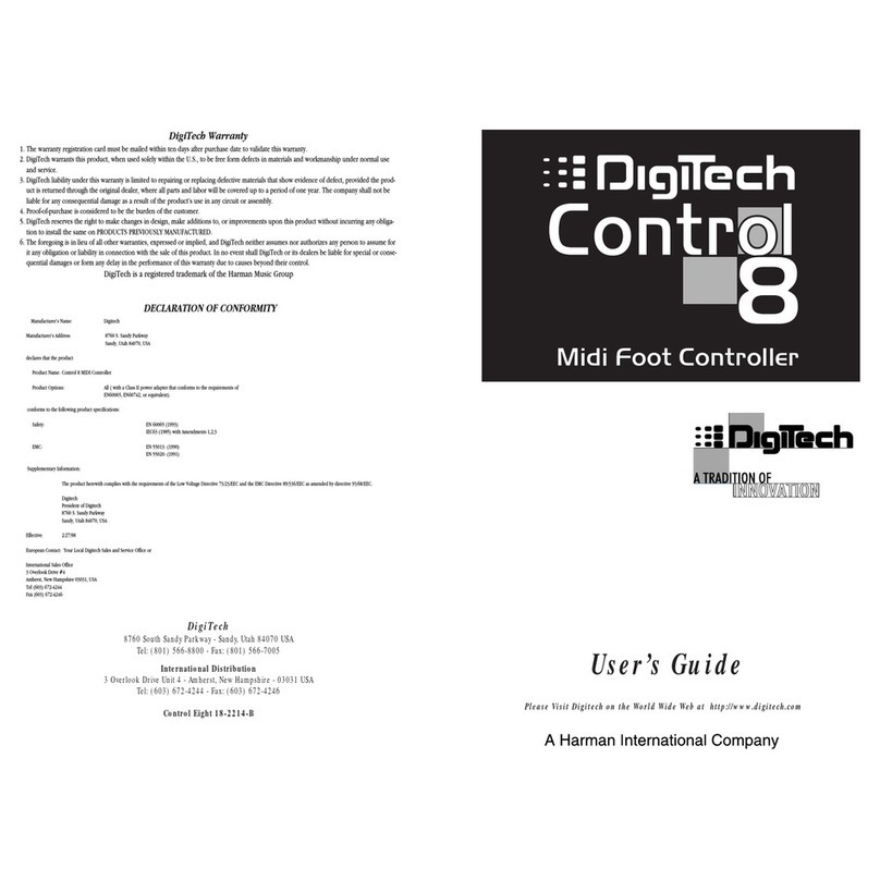 digi-tech C8 Bedienungsanleitung