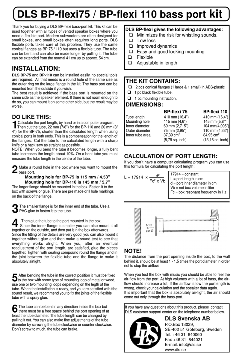 DLS BPFLEX Bedienungsanleitung