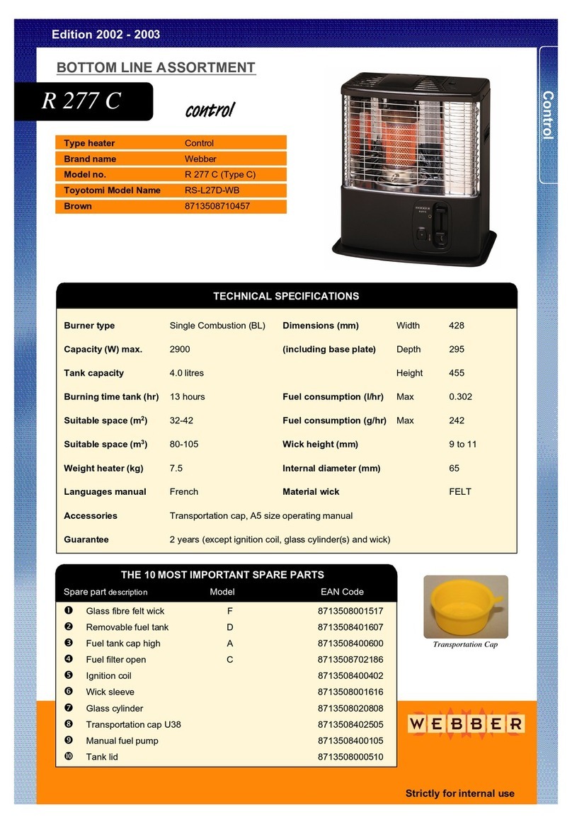 Webber R 277 C Bedienungsanleitung