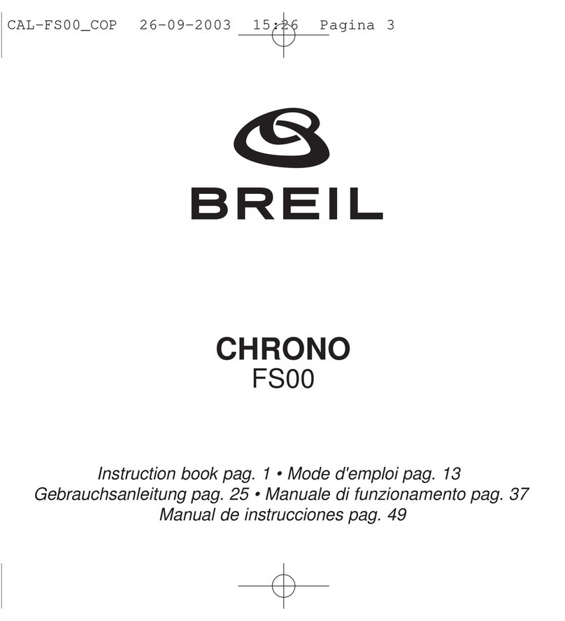BREIL Chrono FS00 Bedienungsanleitung