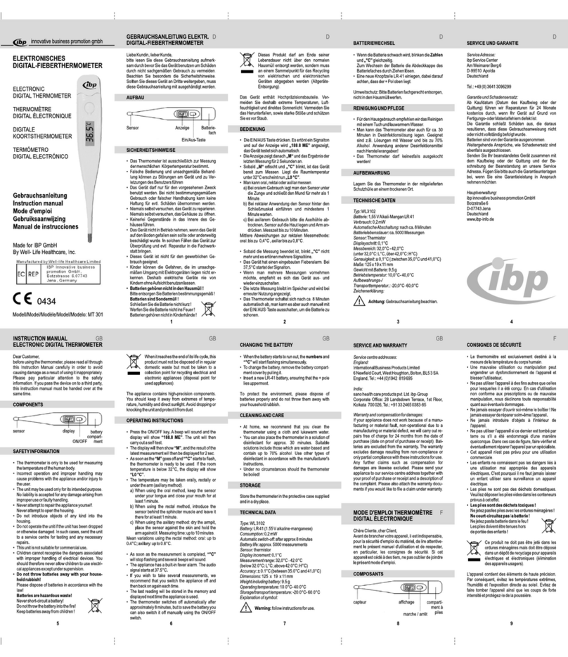 IBP MT 301 Bedienungsanleitung