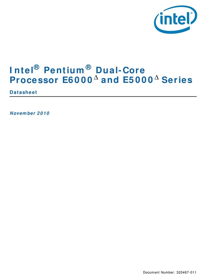 Intel E6300 - Core 2 Duo Dual-Core Processor Bedienungsanleitung
