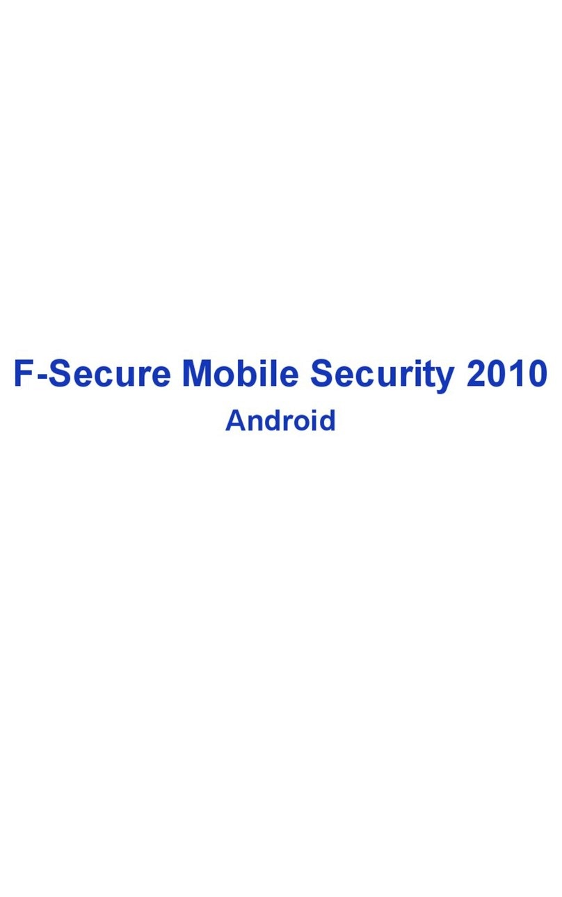 F-SECURE MOBILE SECURITY 2010 FOR ANDROID Bedienungsanleitung F-SECURE MOBILE SECURITY 2010 FOR ANDROID Bedienungsanleitung