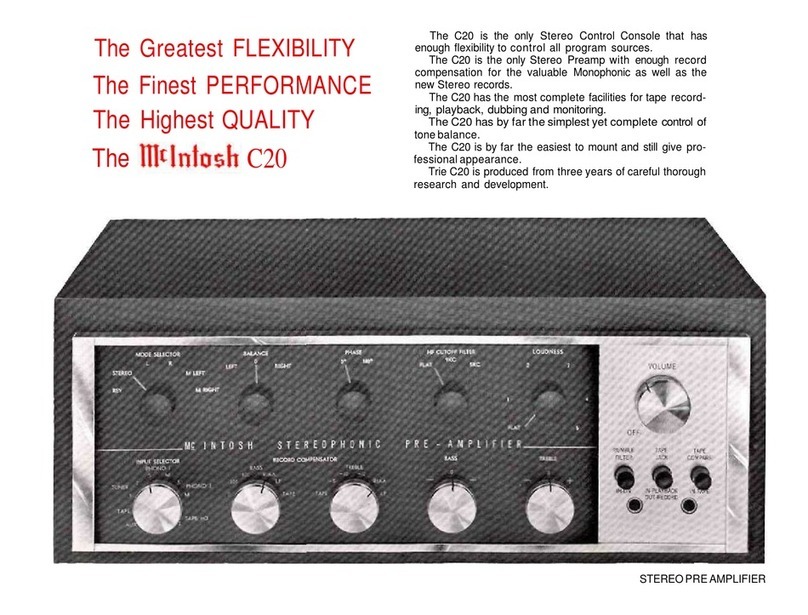 McIntosh C20 - Bedienungsanleitung