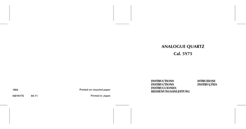 Seiko 5Y75 Bedienungsanleitung Seiko 5Y75 Bedienungsanleitung