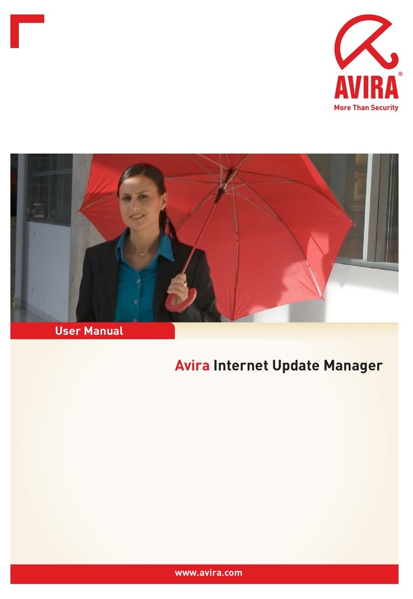 AVIRA INTERNET UPDATE MANAGER Bedienungsanleitung