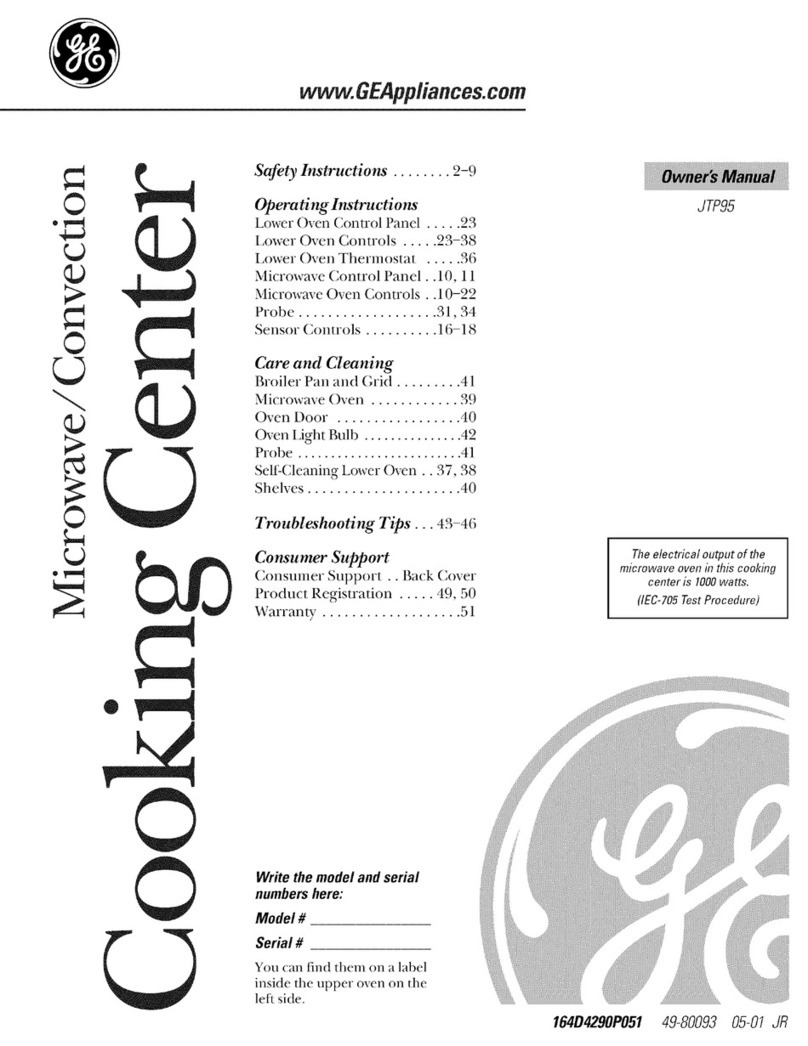 GE JTP95 Bedienungsanleitung