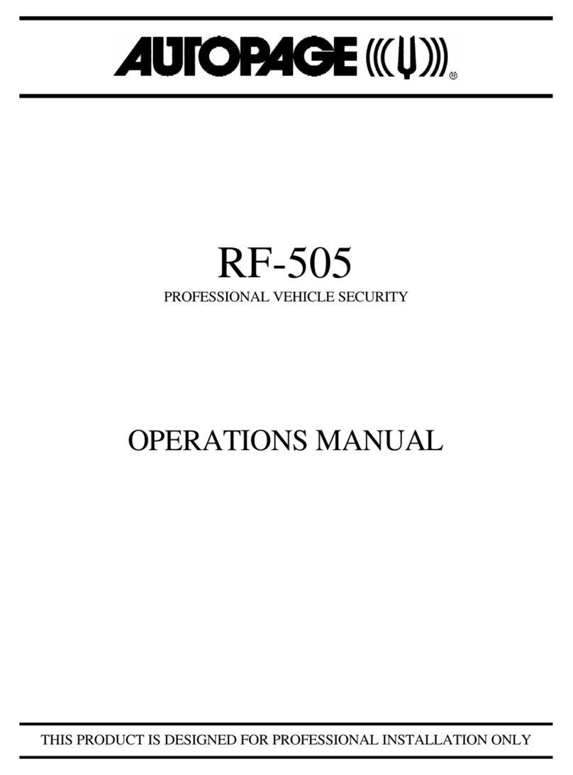 Auto Page RF-505 Bedienungsanleitung Auto Page RF-505 Bedienungsanleitung