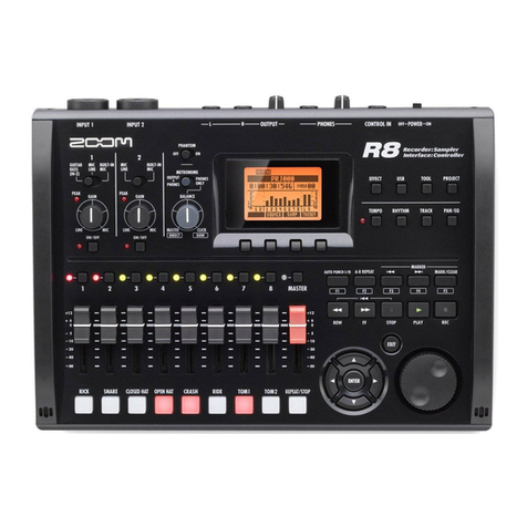 Zoom R8 Interface Bedienungsanleitung Zoom R8 Interface Bedienungsanleitung