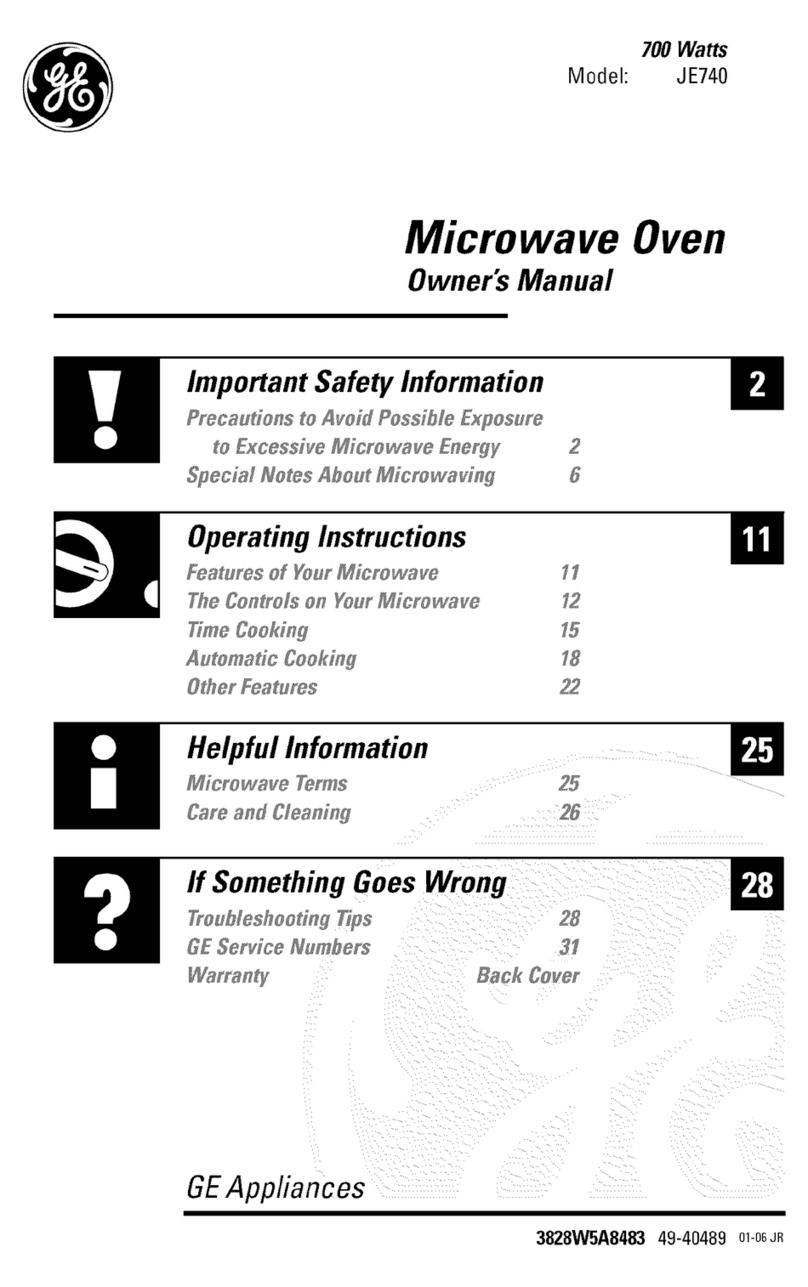 GE JE740 Bedienungsanleitung