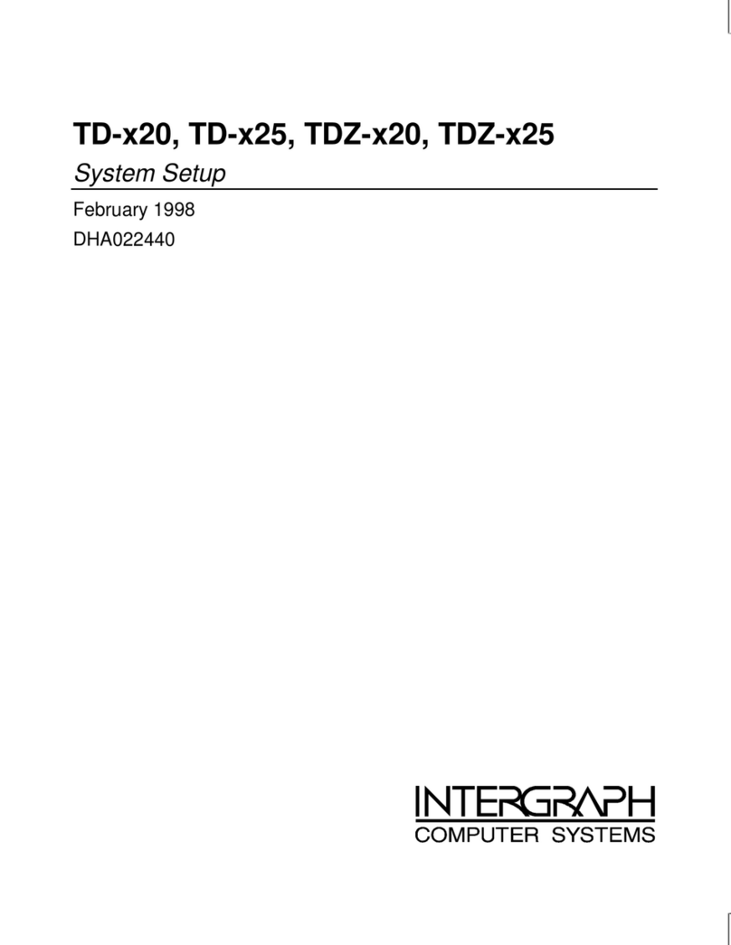 Intergraph TD-x20 Setup Benutzerhandbuch