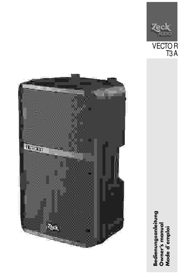 Zeck Audio Vector T3A Bedienungsanleitung