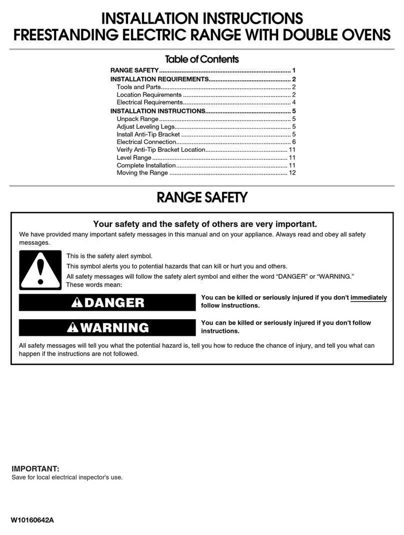 Jenn-Air JER8895BAS - 30" Electric Double Oven Range Bedienungsanleitung