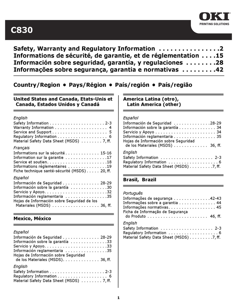 Oki C830dn Bedienungs- und Wartungsanleitung