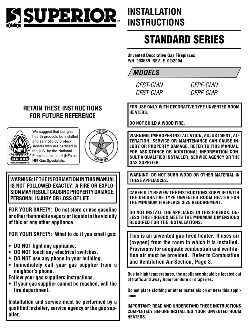 Superior CFPF-CMN Bedienungsanleitung