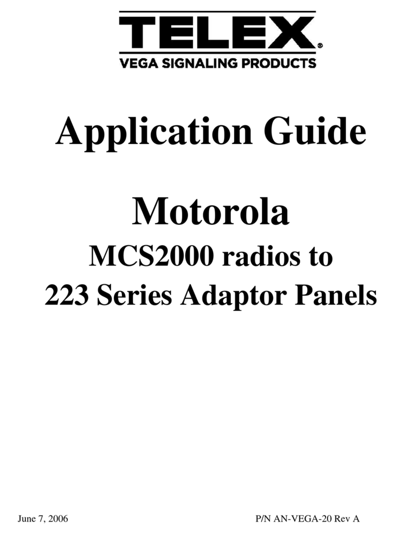 Telex MCS2000 Benutzerhandbuch Telex MCS2000 Benutzerhandbuch
