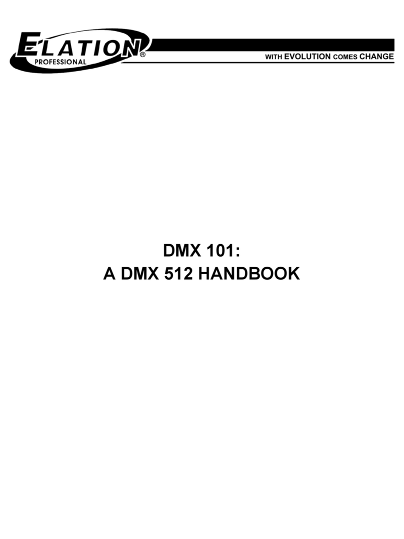Elation DMX 101 Bedienungsanleitung Elation DMX 101 Bedienungsanleitung