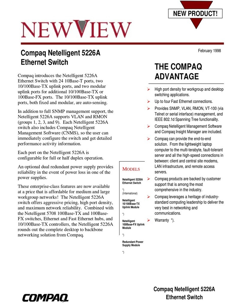 Compaq 5226A - Netelligent Switch Bedienungsanleitung