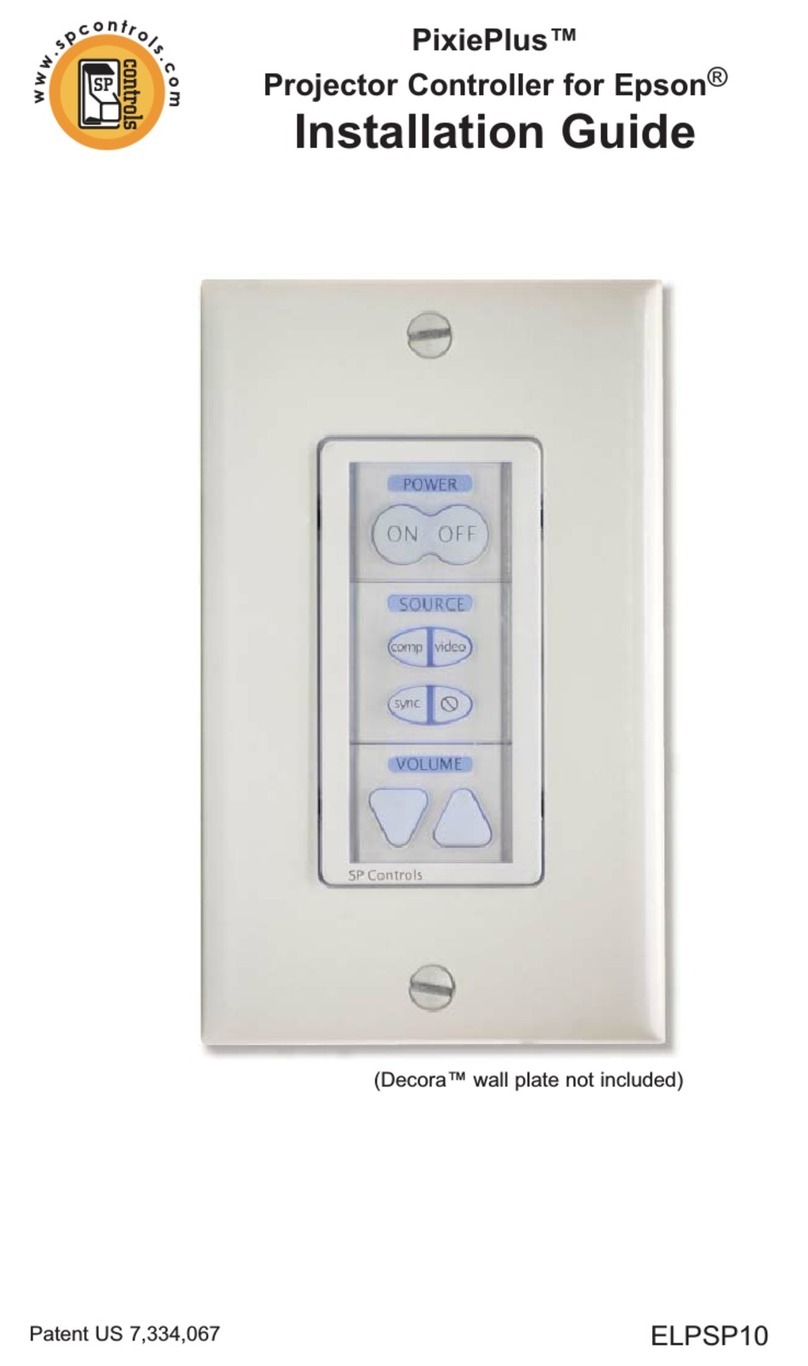 SP Controls PixiePlus Projector Controller for Epson Bedienungsanleitung
