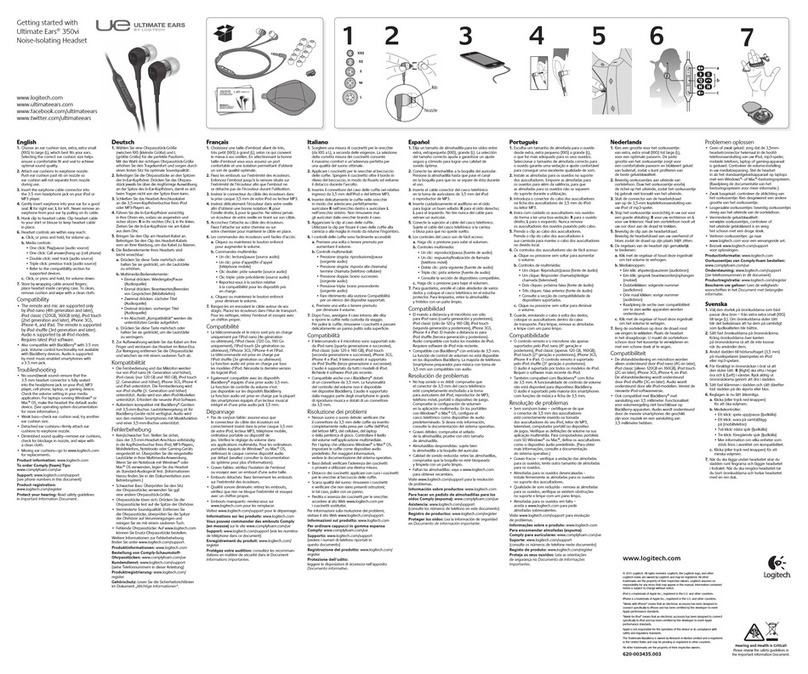 Logitech Ultimate Ears 350vi Bedienungsanleitung