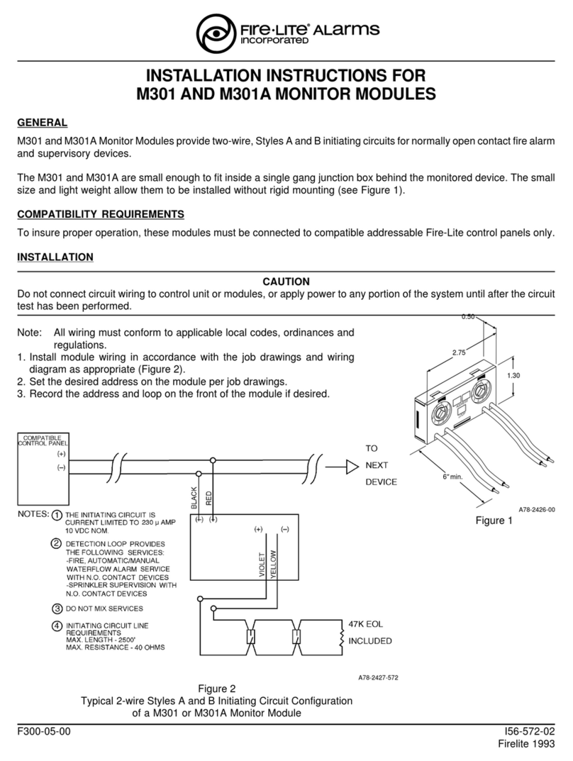 Fire-Lite M301 Bedienungsanleitung