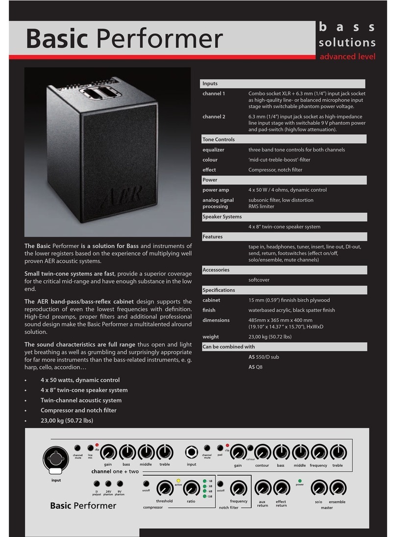AER Basic Performer Bedienungsanleitung