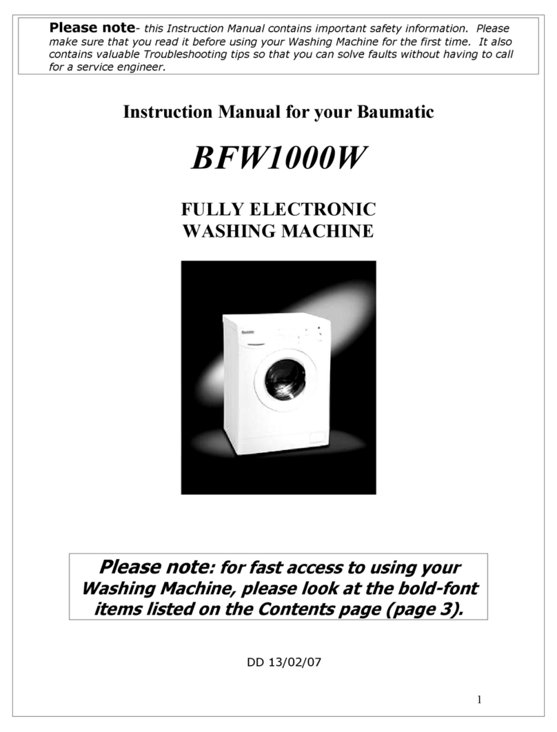 Baumatic BFW1000W Bedienungsanleitung
