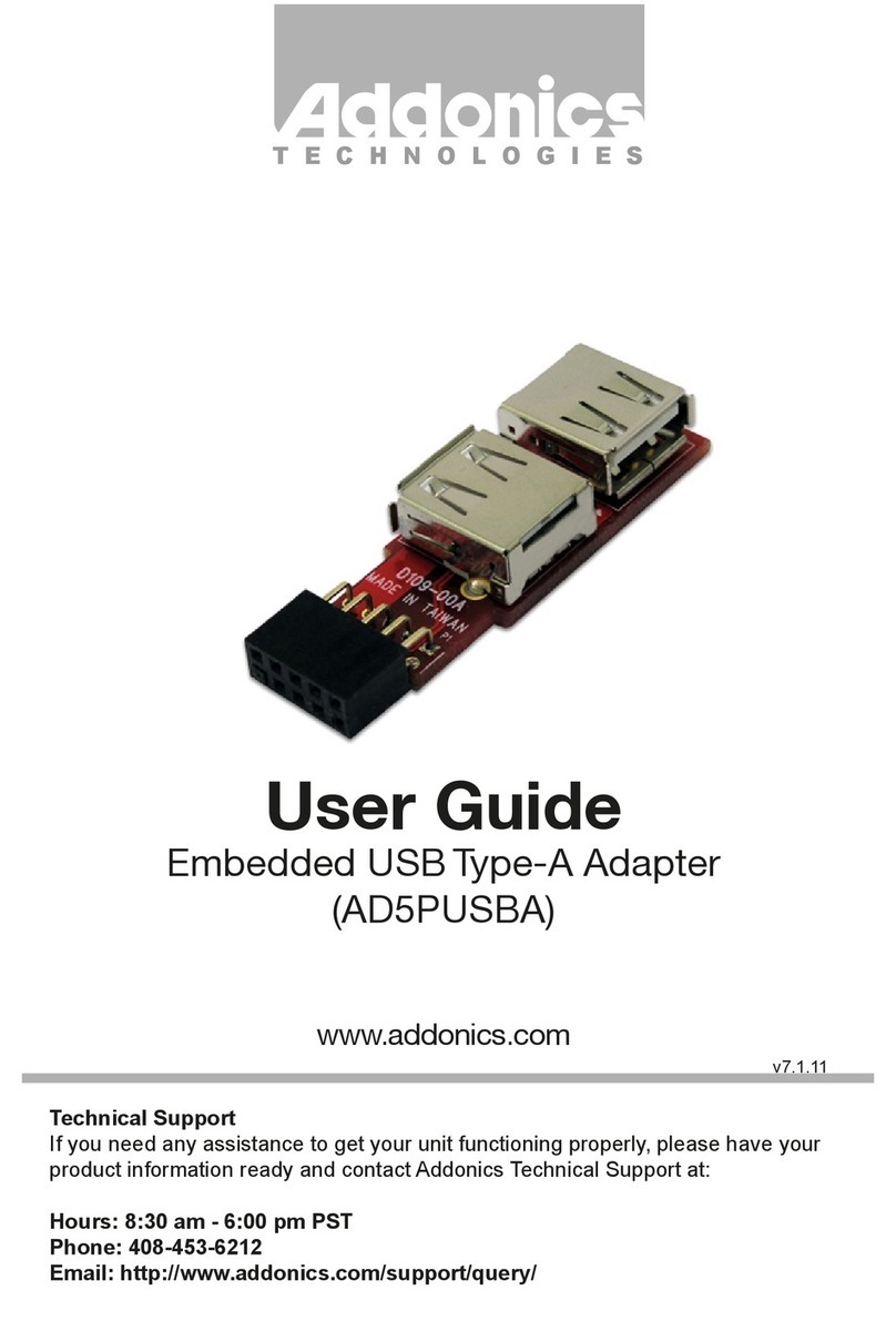 Addonics Technologies AD5PUSBA Bedienungsanleitung