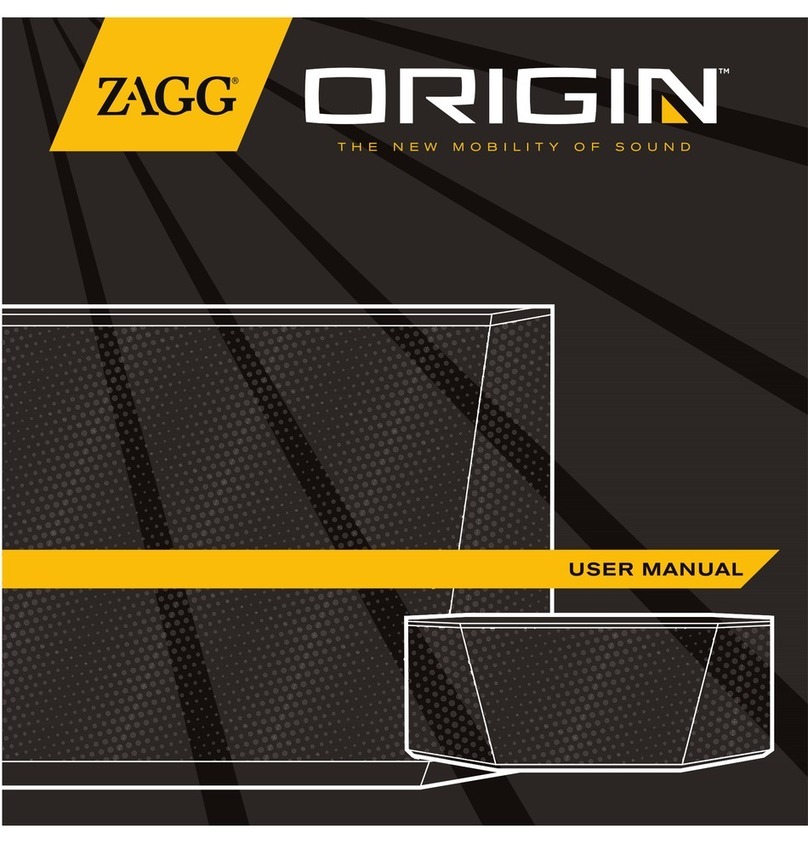 Zagg Origin Bedienungsanleitung