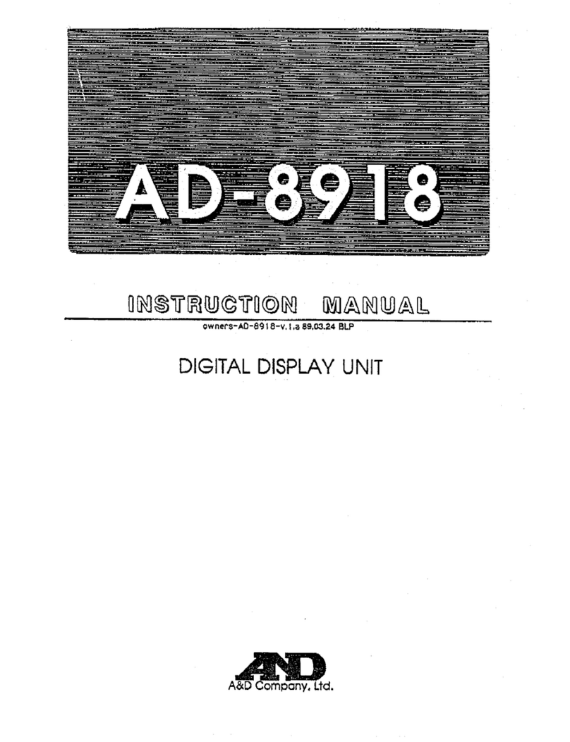 A&D AD-8918 Bedienungsanleitung