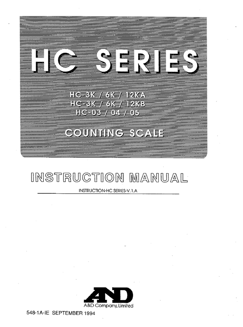 A&D HC-05 Bedienungsanleitung