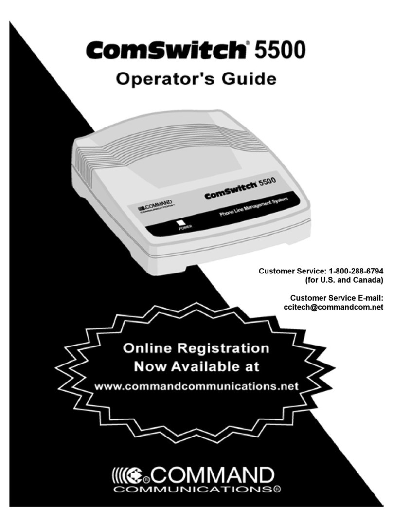 Command Communications ComSwitch 5500 Handbuch