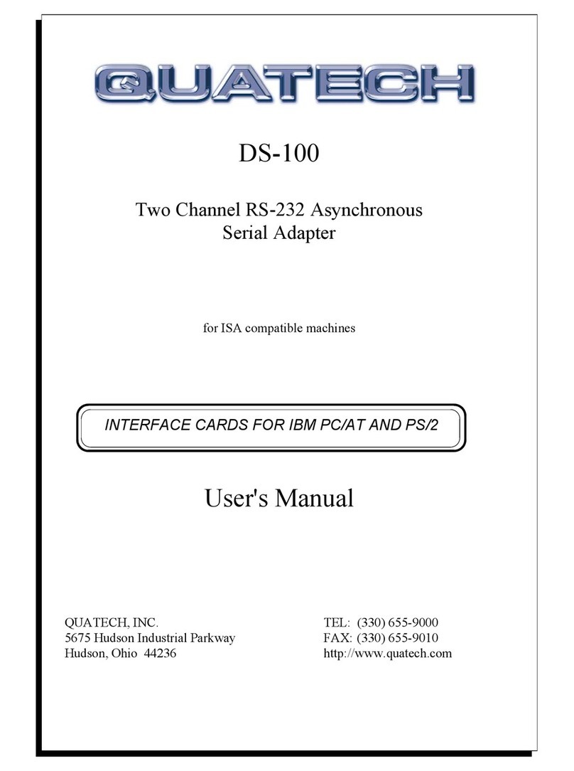 Quatech DS-100 Bedienungsanleitung Quatech DS-100 Bedienungsanleitung