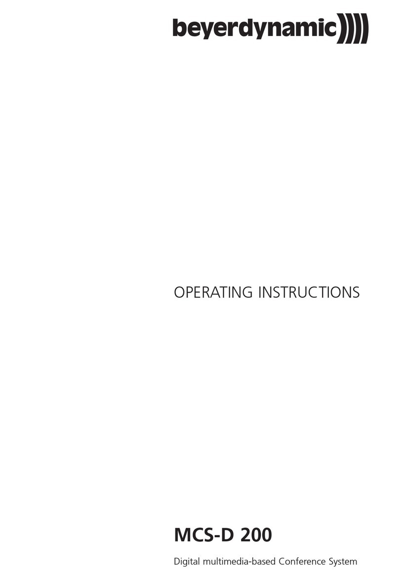 Beyerdynamic MCS-D 200 Bedienungsanleitung