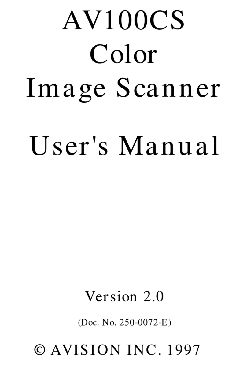 Avision AV100CS Bedienungsanleitung