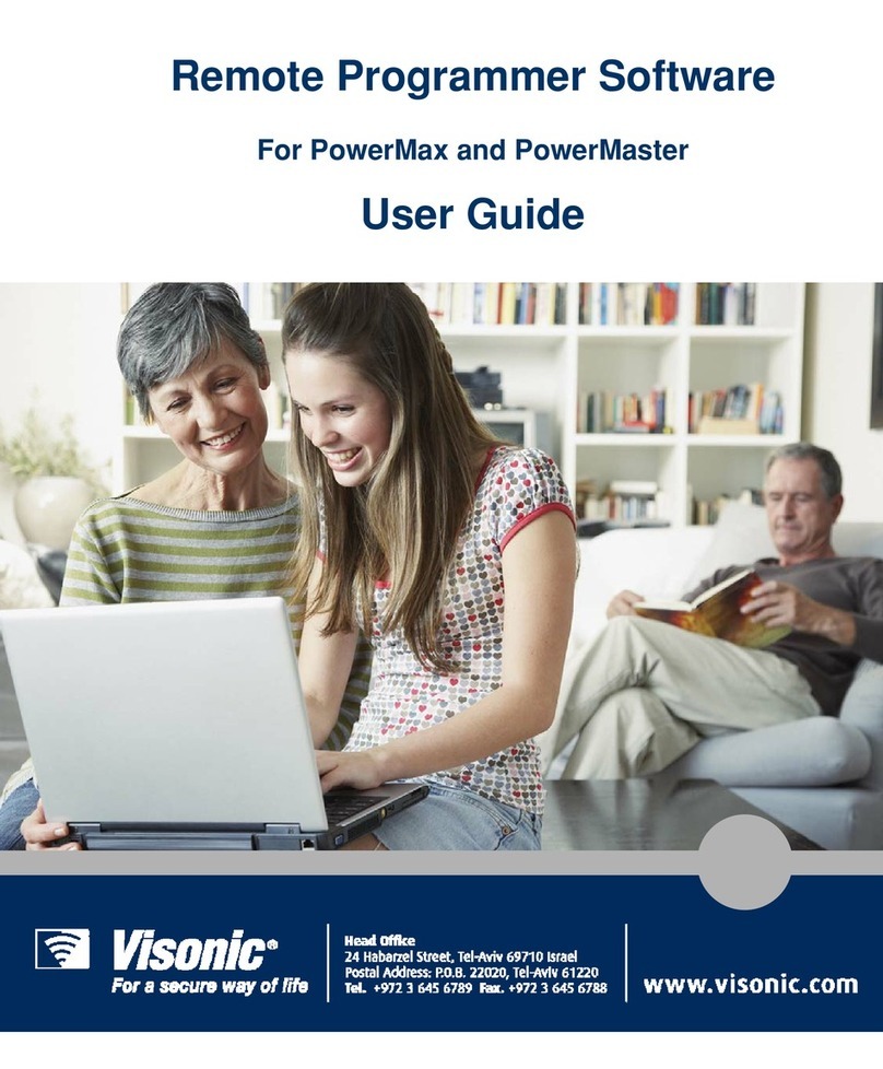 Visonic Remote Programmer Software Bedienungsanleitung