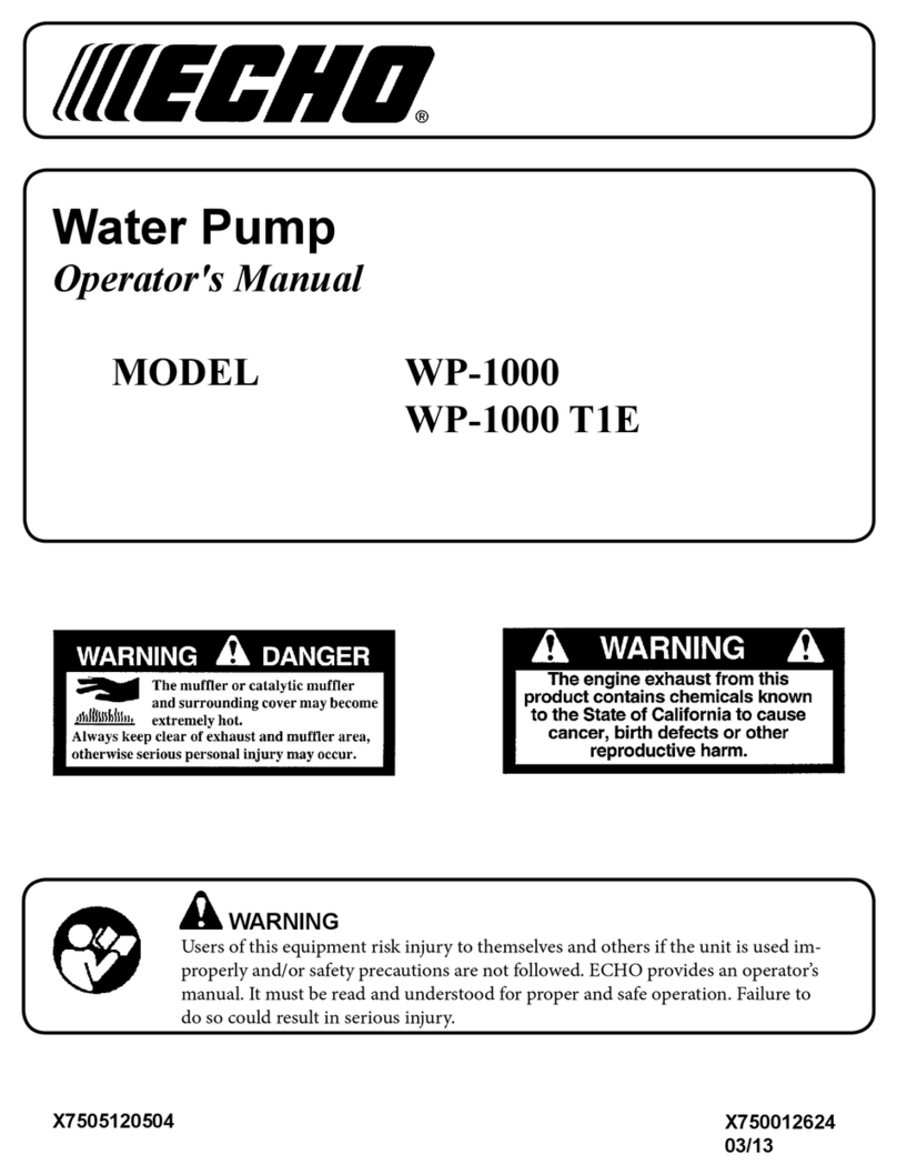 Echo WP-1000 Bedienungsanleitung