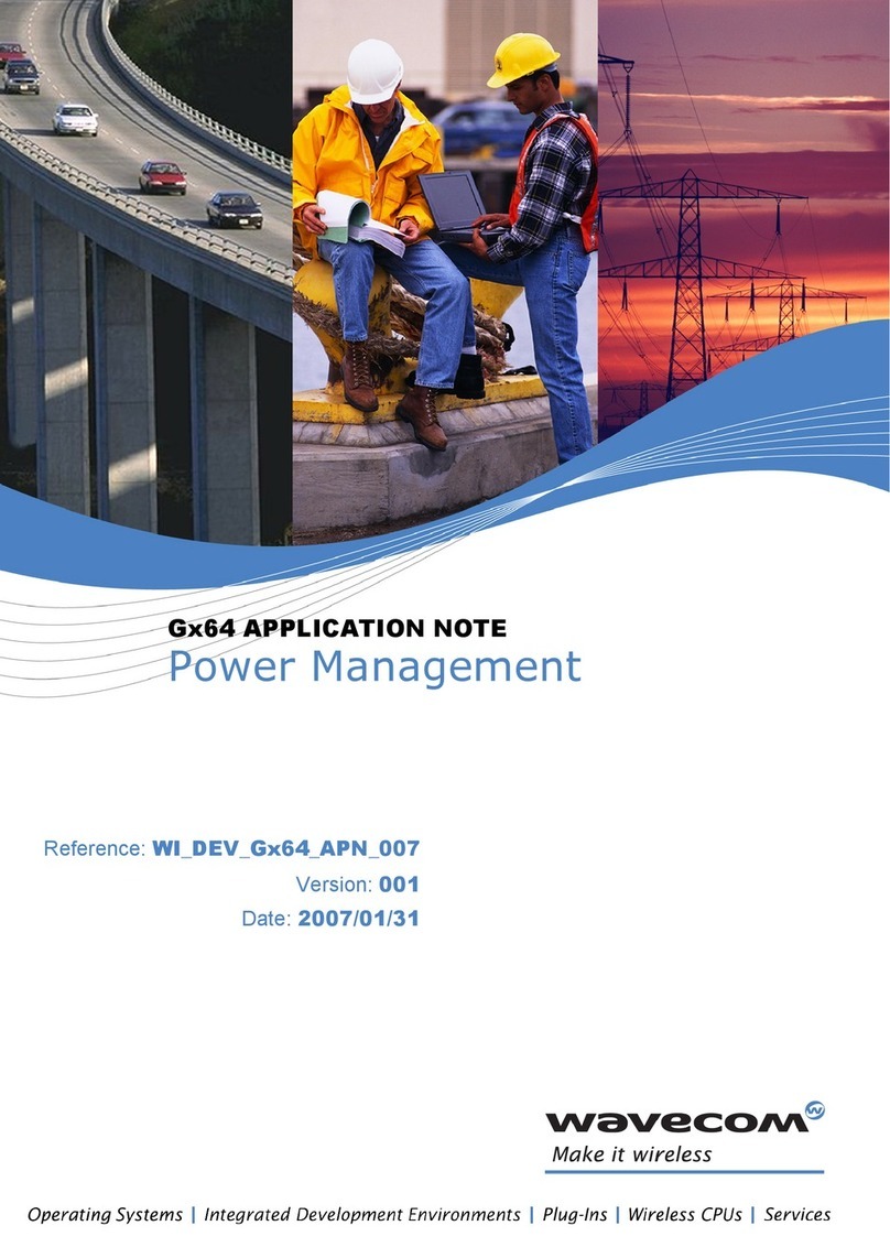 Wavecom GX64 Montage- und Bedienungsanleitung