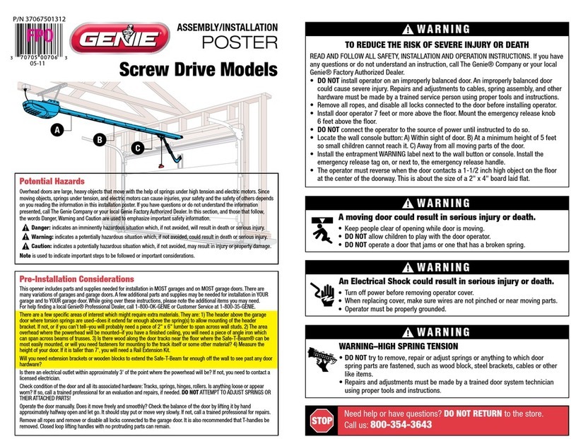 Genie screwdriver Bedienungsanleitung