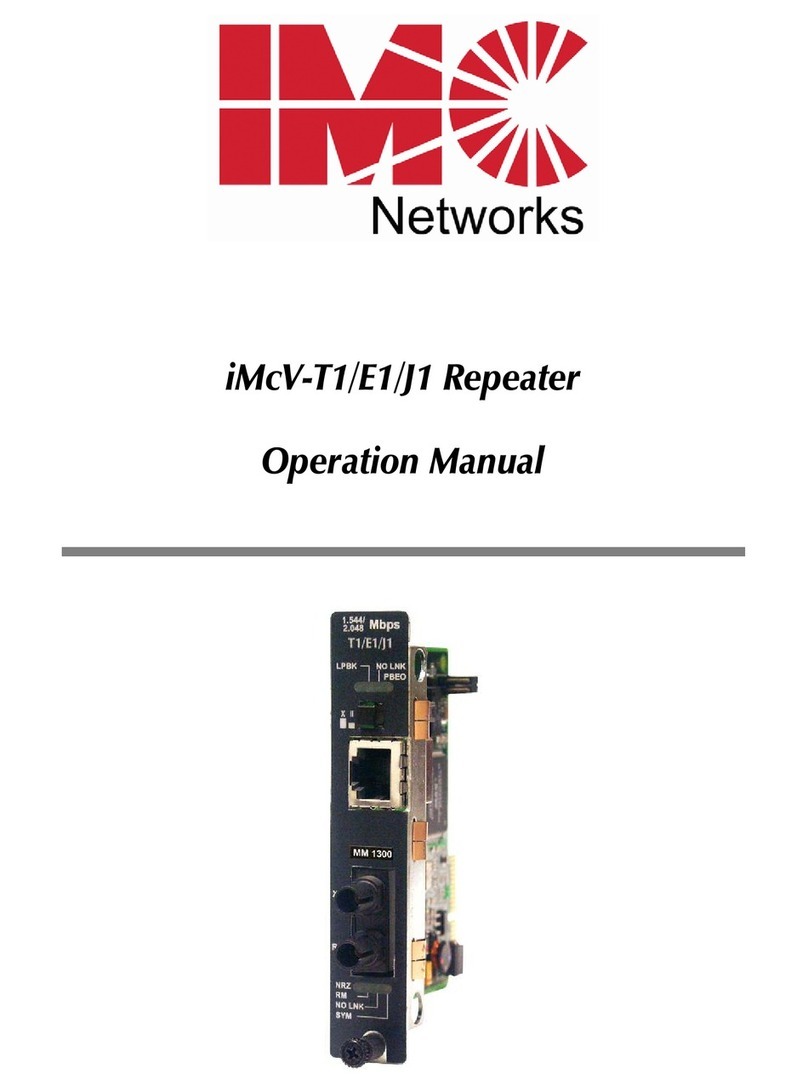 IMC Networks iMcV-T1/E1/J1 Bedienungsanleitung