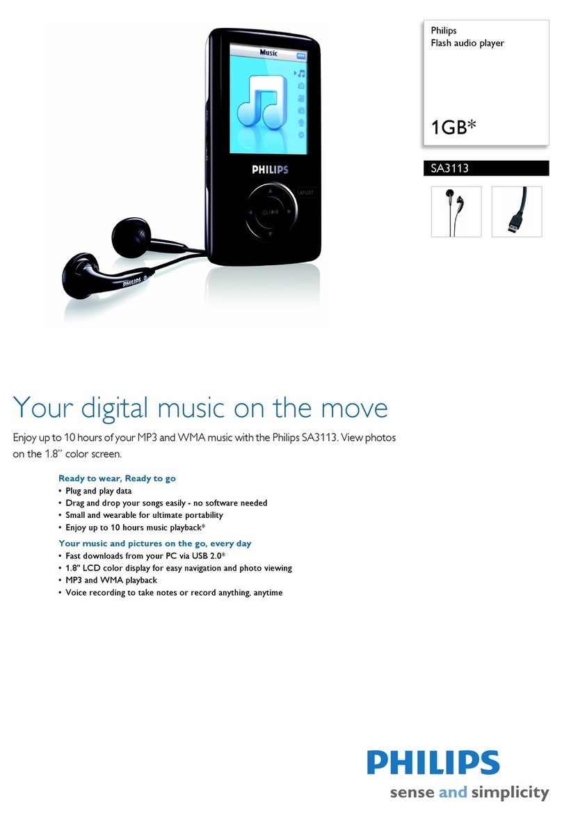 Philips SA3113/02 Bedienungsanleitung