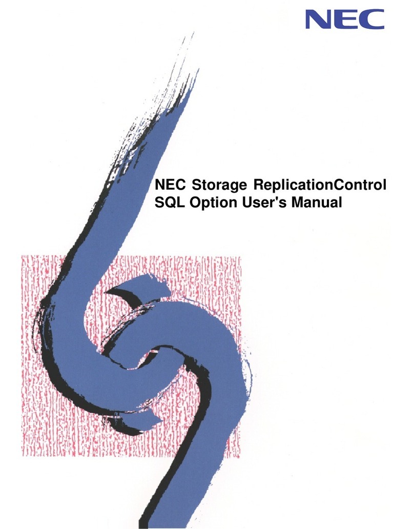 NEC Storage ReplicationControl SQL Option Bedienungsanleitung