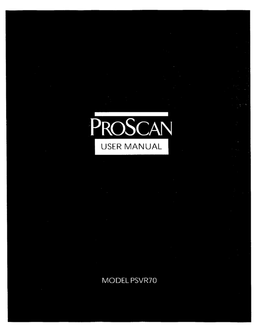 ProScan PSVR70 Bedienungsanleitung